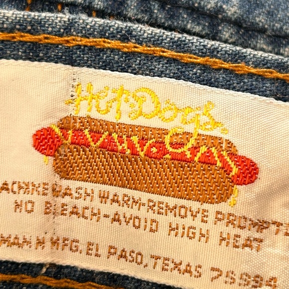 Vintage 70's Hot Dogs Bell Bottom Flared Jeans, size 26 - Picture 6 of 7